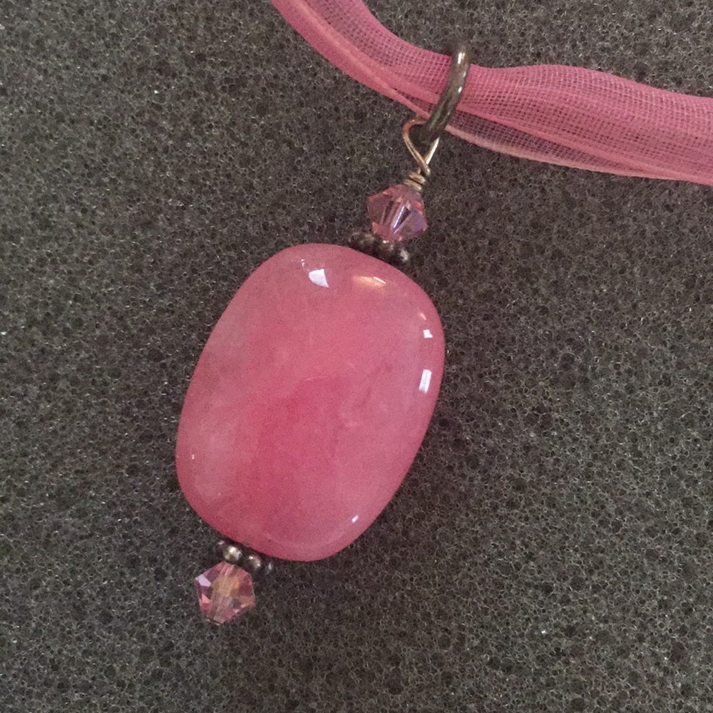 Pink Ribbon Necklace - Picture 2 of 9